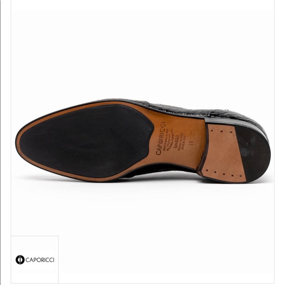 Caporicci 3319 Genuine Alligator oxfords black - Picture 4 of 5